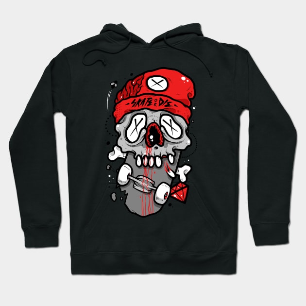 Skate or Die Hoodie by CyberpunkTees